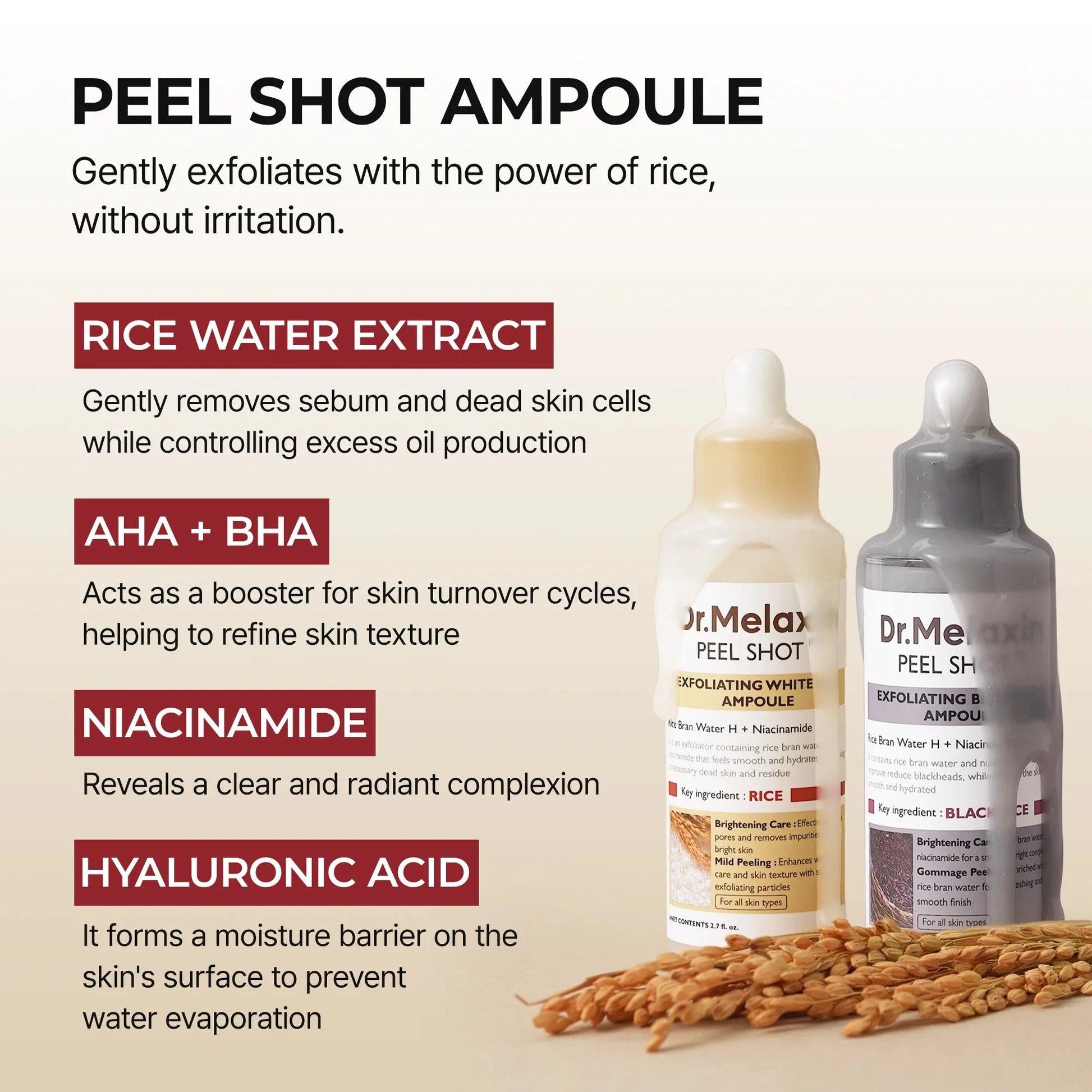 Rice Peel Shot - Olivaboutique