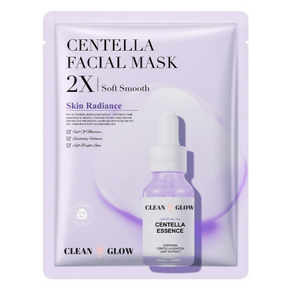 Close-up of Skincare Mask Set packaging and masks