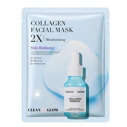 Customer applying Skincare Mask Set sheet mask to face