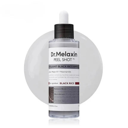 360-degree bottle view of Rice Peel Shot skincare product